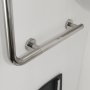 Coram Boston Comfort & Safety Grab Bar Left Hand 90 - Polished Stainless Steel