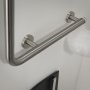 Coram Boston Comfort & Safety Grab Bar Left Hand 90 - Brushed Stainless Steel