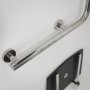 Coram Boston Comfort & Safety Grab Bar Right Hand 90 - Polished Stainless Steel