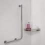 Coram Boston Comfort & Safety Grab Bar Right Hand 90 - Polished Stainless Steel