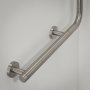 Coram Boston Comfort & Safety Grab Bar Right Hand 90 - Brushed Stainless Steel