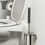 Coram Boston Comfort & Safety Toilet Brush & Holder - Polished Stainless Steel