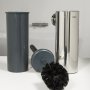 Coram Boston Comfort & Safety Toilet Brush & Holder - Polished Stainless Steel