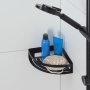 Coram Caddy 224mm Corner Shower Basket - Black