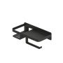 Coram Caddy Toilet Roll Holder with Shelf - Black