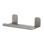 Coram Colar 180mm Bathroom Shelf - Brushed Stainless Steel