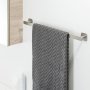 Coram Colar 600mm Towel Rail - Brushed Stainless Steel