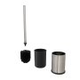 Coram Colar Freestanding Toilet Brush & Holder - Brushed Stainless Steel