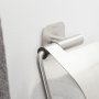 Coram Colar Toilet Roll Holder with Cover - Brushed Stainless Steel