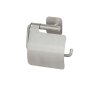 Coram Colar Toilet Roll Holder with Cover - Brushed Stainless Steel