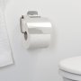 Coram Colar Toilet Roll Holder with Cover - Polished Stainless Steel