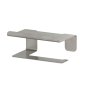 Coram Colar Toilet Roll Holder with Shelf - Brushed Stainless Steel