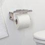 Coram Colar Toilet Roll Holder with Shelf - Polished Stainless Steel