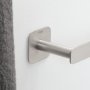 Coram Colar Toilet Roll Holder without Cover - Brushed Stainless Steel