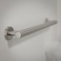 Coram Straight 450mm Safety Bar - Brushed Stainless Steel