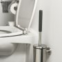 Coram Toilet Brush & Holder Brushed Finish - Brushed Stainless Steel