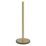 Coram Tune Spare Freestanding Toilet Roll Holder - Brushed Brass/Black