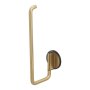 Coram Tune Spare Toilet Roll Holder - Brushed Brass/Black