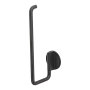 Coram Tune Spare Toilet Roll Holder - Brushed Metal/Black