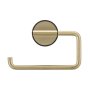 Coram Tune Toilet Roll Holder without Cover - Brushed Brass/Black