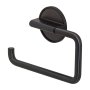 Coram Tune Toilet Roll Holder without Cover - Brushed Metal/Black