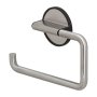 Coram Tune Toilet Roll Holder without Cover - Brushed Stainless Steel/Black