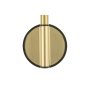 Coram Tune Towel Hook - Brushed Brass/Black