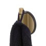 Coram Tune Towel Hook - Brushed Brass/Black