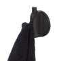 Coram Tune Towel Hook - Brushed Metal/Black