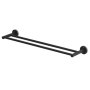 Coram Urban 600mm Double Towel Rail - Black