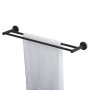 Coram Urban 600mm Double Towel Rail - Black