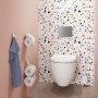 Coram Urban Toilet Roll Holder with Cover - White