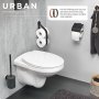 Coram Urban Toilet Roll Holder with Cover - Black