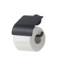 Coram Urban Toilet Roll Holder with Cover - Black