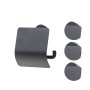 Coram Urban Toilet Roll Holder with Cover - Black