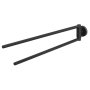 Coram Urban Towel Rail with 2 Arms - Black