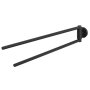 Coram Urban Towel Rail with 2 Arms - Black