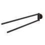 Coram Urban Towel Rail with 2 Arms - Black