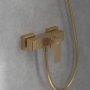 Villeroy & Boch Architectura Square Single-Lever Shower Mixer - Brushed Gold