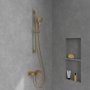 Villeroy & Boch Architectura Square Single-Lever Shower Mixer - Brushed Gold