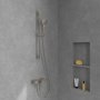 Villeroy & Boch Architectura Square Single-Lever Shower Mixer - Matt Brushed Nickel