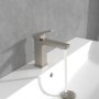 Villeroy & Boch Architectura Square Basin Mixer with Pop-Up Waste - Matt Brushed Nickel