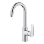 Grohe Bauedge L-Size Smooth Body Basin Tap with Pop Up Waste - Chrome