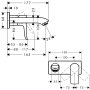 Hansgrohe Metris Single Lever Basin Mixer Lowflow 3.5 L/M for Concealed Installation