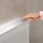 Geberit Monolith Plus for Back-to-Wall WC (101cm) - Sand Grey Glass / Brushed Aluminium