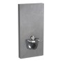 Geberit Monolith Plus for Wall Hung WC (101cm) - Slate Stoneware / Black Chrome