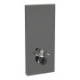 Geberit Monolith Plus for Wall Hung WC (114cm) - Lava Glass / Black Chrome