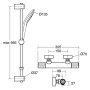 Ideal Standard Ceratherm T100 Thermostatic Shower Pack - Stock Clearance