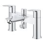 Grohe Bauedge Two-Handle Bath / Shower Mixer - Chrome