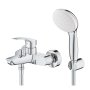 Grohe Eurosmart Single-Lever Bath / Shower Mixer with Handset - Chrome